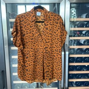 Cabi cheetah print Replay top